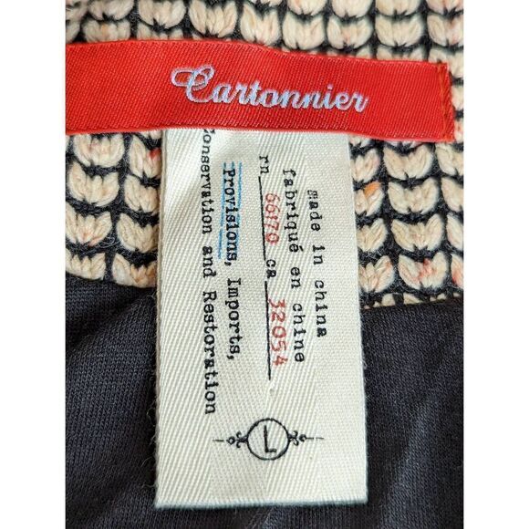 Cartonnier Women's Cream and Black Single Button Tweed Blazer Size Large - Picture 9 of 13